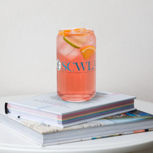 LIMITED EDITION SCWLA Ladder logo can-shaped glass